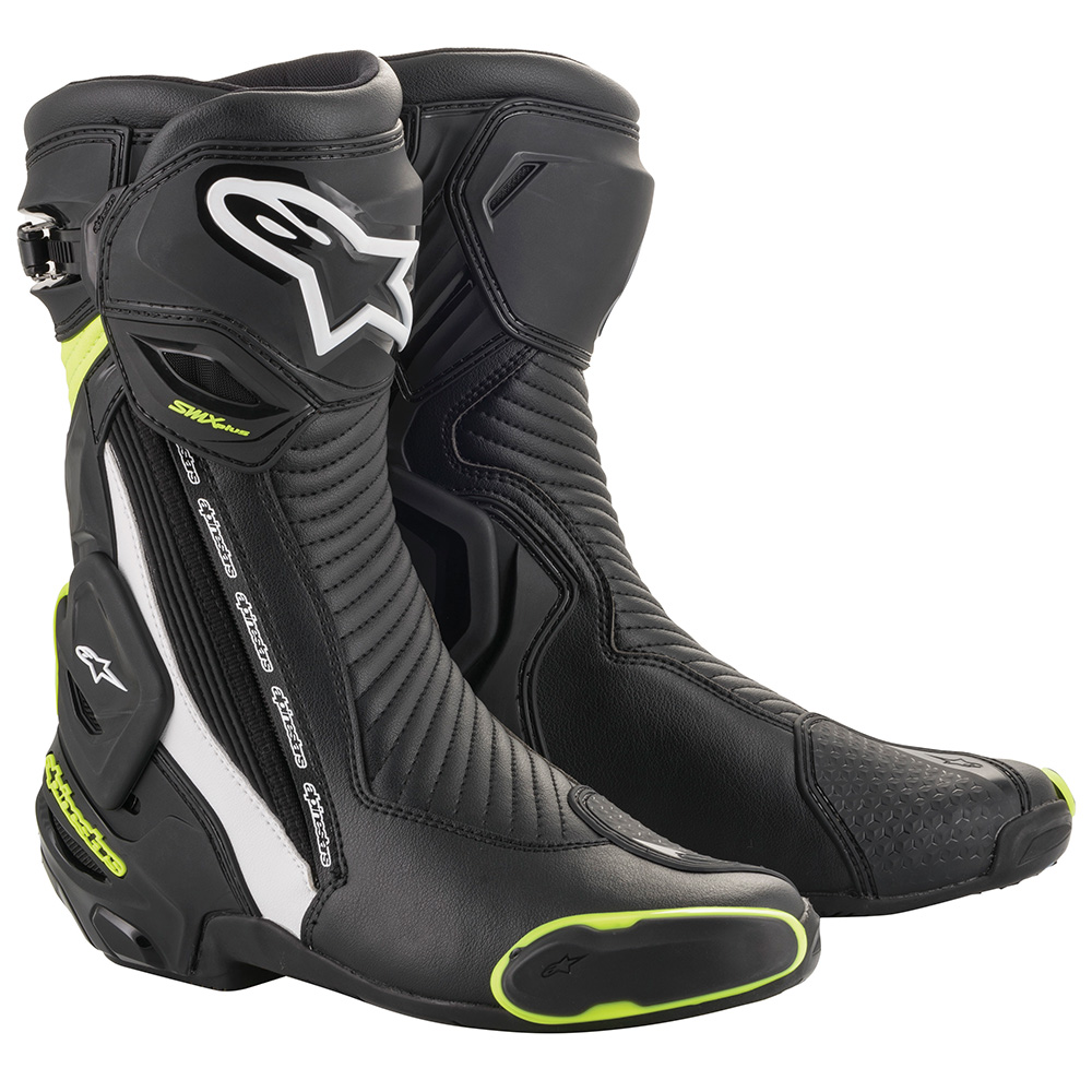 Alpinestars Alpinestars SMX Plus v2 Boots Black White & Yellow Fluo